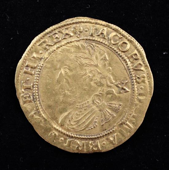 A James I gold half-laurel, third coinage,